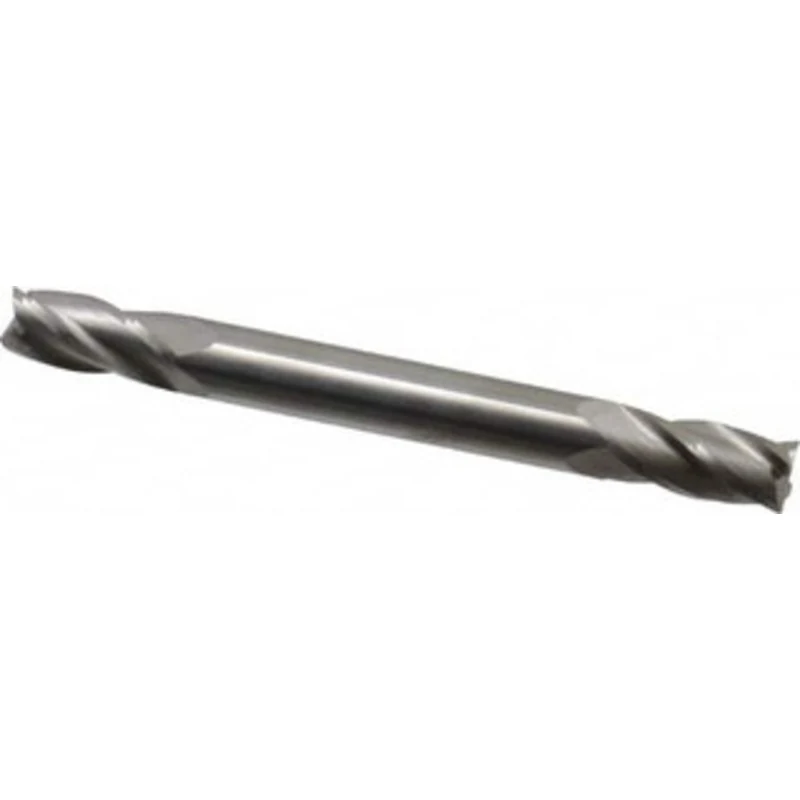 KYOCERA SGS 1/4, 1/2 LOC, 1/4 Shank Diam, 2-1/2 OAL, 4 Flute, Solid Carbide Square End Mill Double End, Uncoated, Spi...